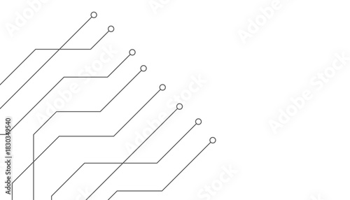 Abstract futuristic circuit board Illustration, Circuit board with various technology elements. Circuit board pattern for technology background. Vector illustration