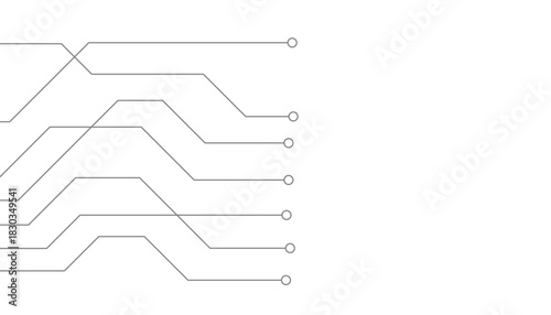 Abstract futuristic circuit board Illustration, Circuit board with various technology elements. Circuit board pattern for technology background. Vector illustration