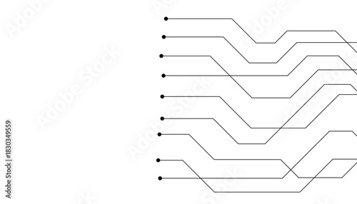 Abstract futuristic circuit board Illustration, Circuit board with various technology elements. Circuit board pattern for technology background. Vector illustration