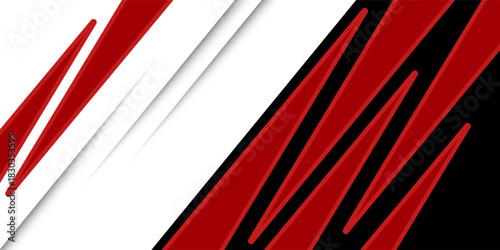 Template corporate banner concept red black grey and white contrast background. You can use for ad, poster, template, business presentation. Vector illustration