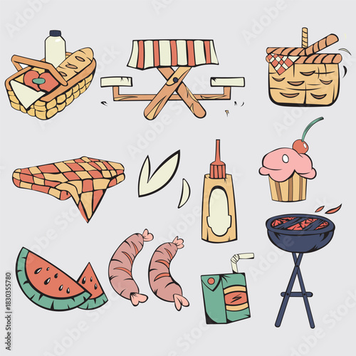 picnic vector