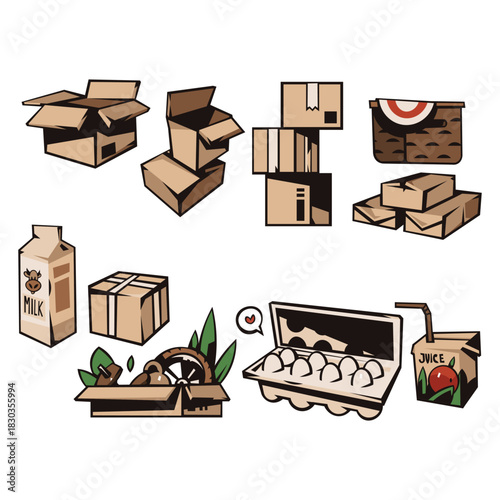 carton vector