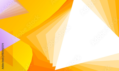 orange yellow triangle blend shape with smooth gradient abstract background
