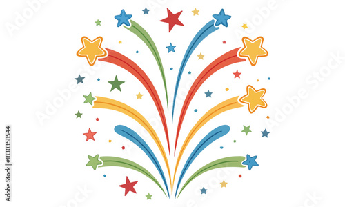 WebFireworks Vector Clipart Collection – Colorful Starburst and Celebration Designs