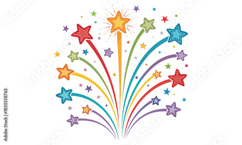 WebFireworks Vector Clipart Collection – Colorful Starburst and Celebration Designs