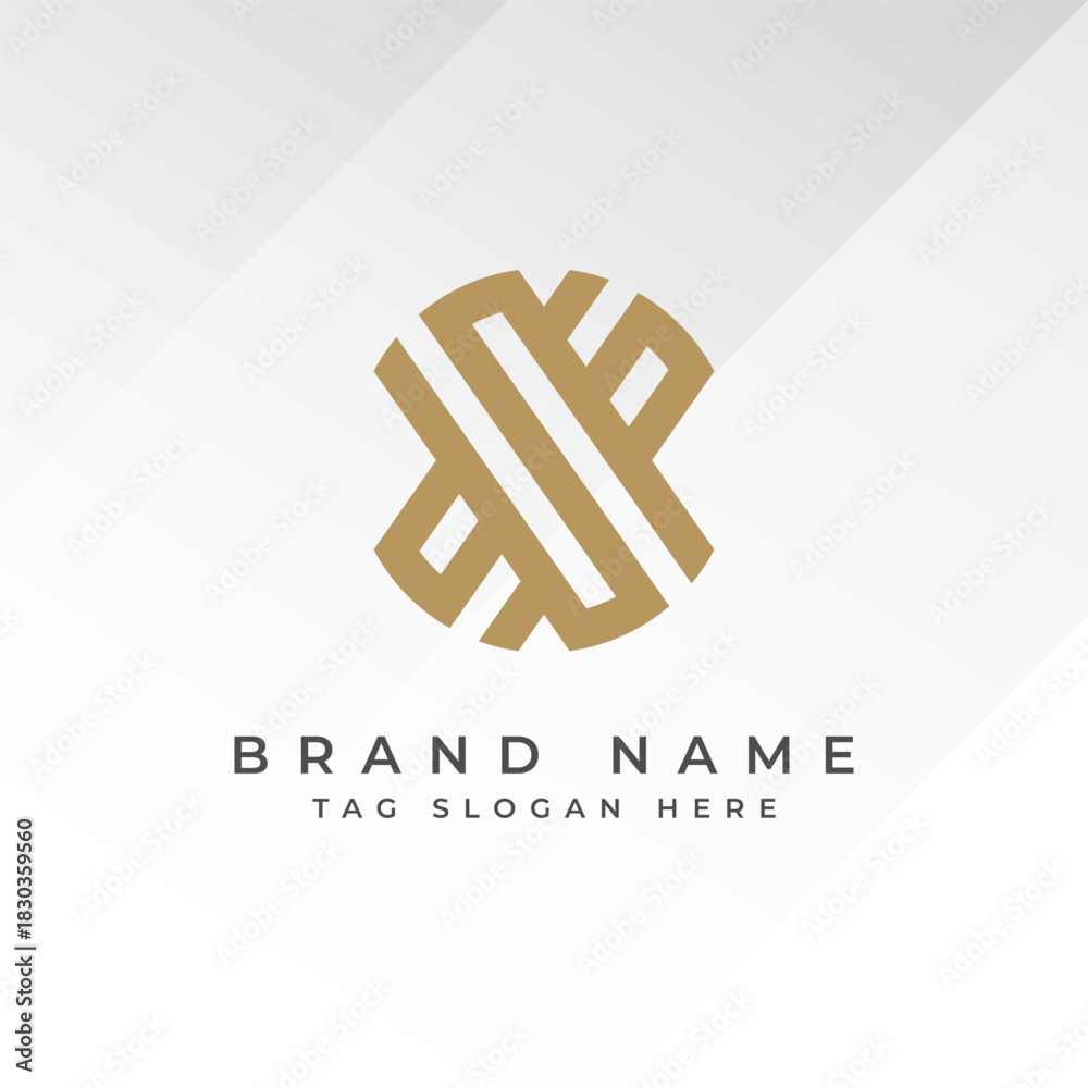 Fototapeta premium Abstract Monogram Logo Design Professional Branding