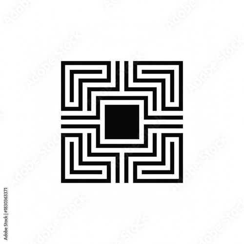 abstract maze background