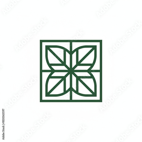 vector illustration of a green leaf