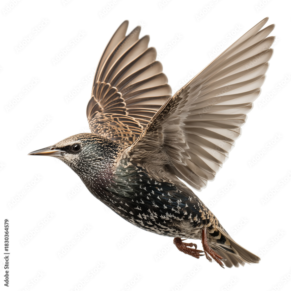 custom made wallpaper toronto digitalEuropean starling fly Isolated on Transparent Background. PNG
