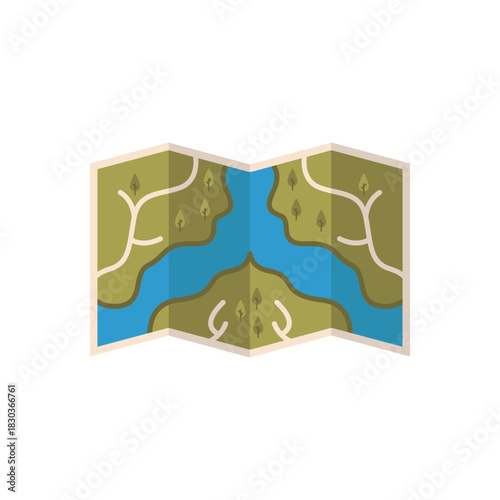 Colorful icon for map