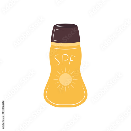 Colorful icon for sunscreen