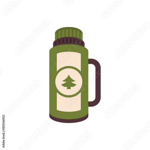 Colorful icon for thermos