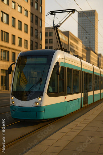 tram in the city