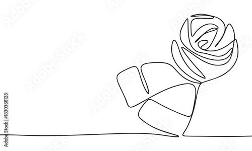 Elegant Single Line Scarf Drawing