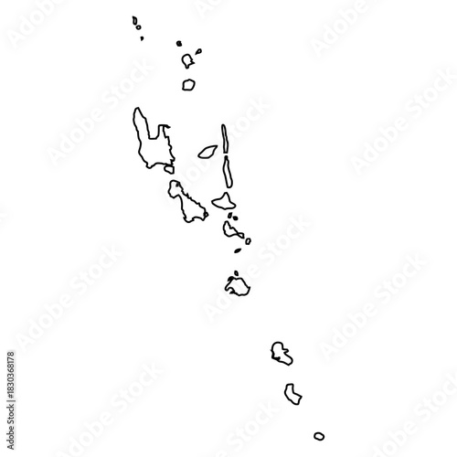 Vanuatu Map Outline