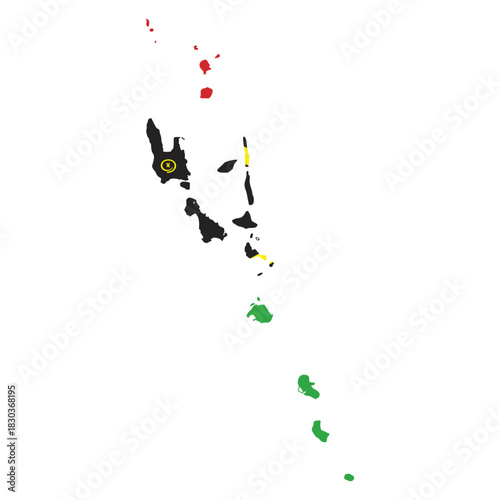 Vanuatu Islands Map