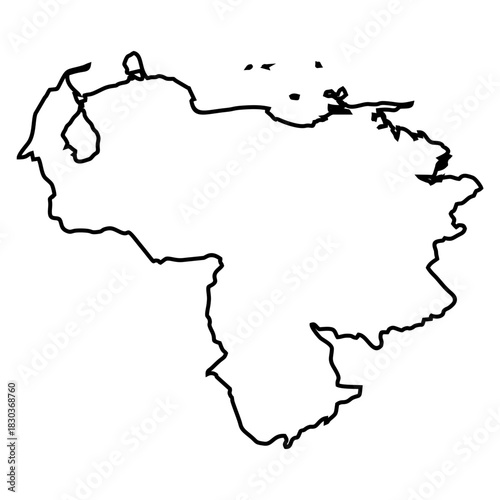 Venezuela Outline Map