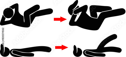 Sport people icons gym lifting warmup stretch symbols fitness poses pictograms sports exercises athl