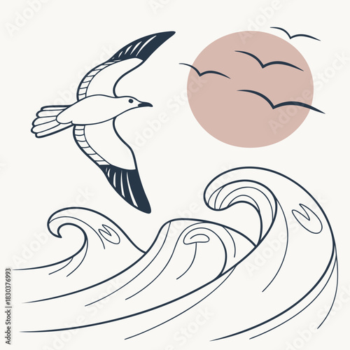 vector illustration of a mermaid