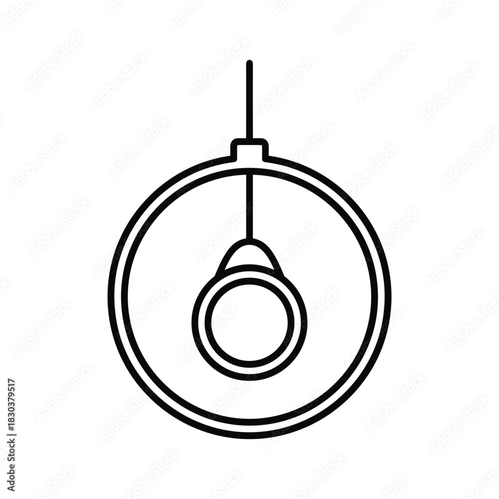 Fototapeta premium Medieval Wood Panel Shield Outline Icon