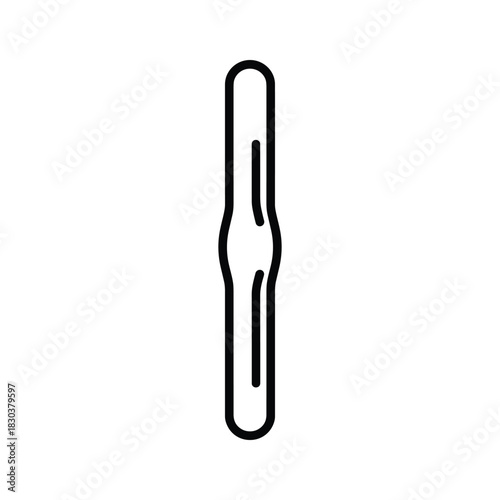 Medical Tongue Depressor Outline Icon
