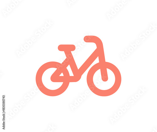 Simple Outline Graphic Bicycle Illustration Ride Share Equipment Icon