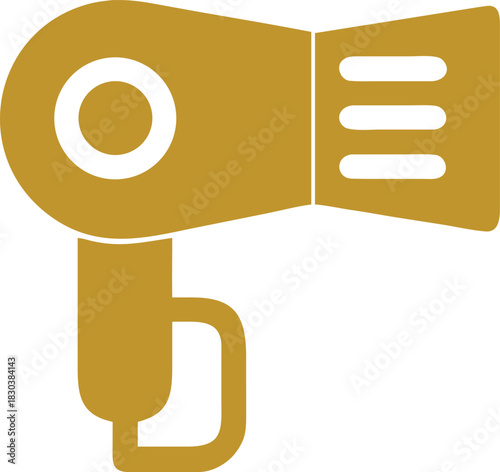 Vector icon of a hair dryer.