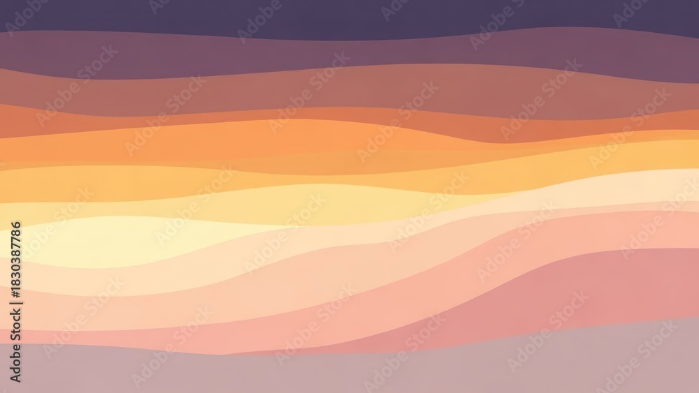 Obraz premium Abstract, colorful, wavy lines against a gradient background.