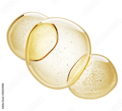 Tableau sur toile 3d gold honey or argan oil drops texture