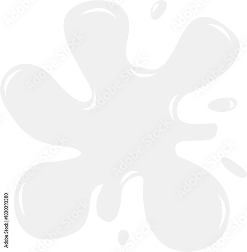 White paint splatter