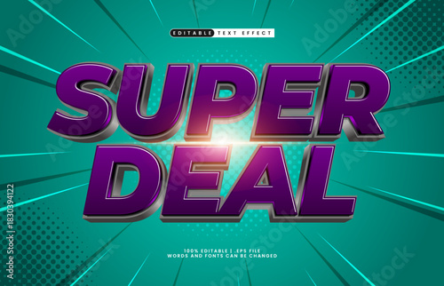 super deal editable text effect
