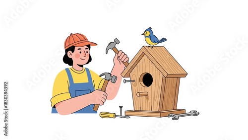 Building a Birdhouse A Woman's Craft and a Bird's New Home
