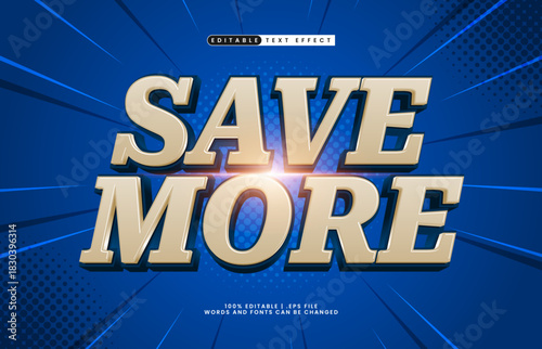save more editable text effect