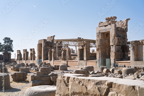 Ruins of ancient Persepolis in modern day Iran