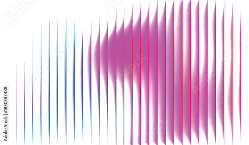 Abstract gradient background with vertical lines modern vector design element for creative projects isolated on white EPS vector