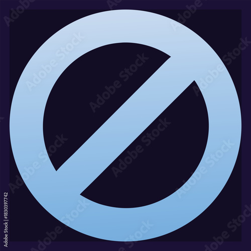 No Sign Icon Simple Graphic