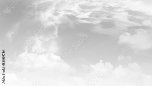 Beautiful summer cloudy sky before rain. The gray color that dominates the clouds creates a strong contrast. Vector