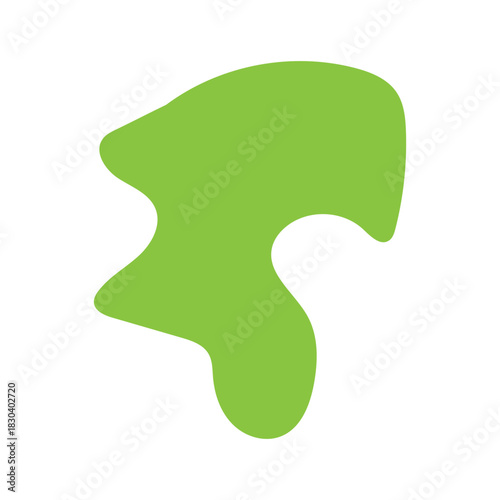 abstract blobs yellow green for background
