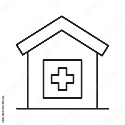 Health increase icon flat thin illustration symbol. Increase lifespan and vitality line icon. High cholesterol vector flat icon illustrations.