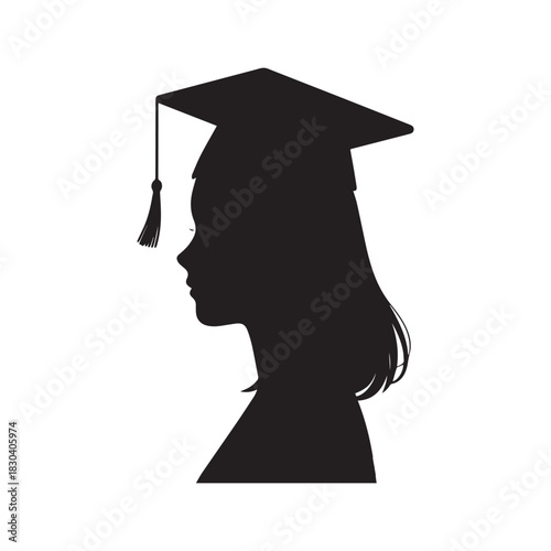 A Silhouette of Academic Achievement, Graduation Success, and Educational Milestones.