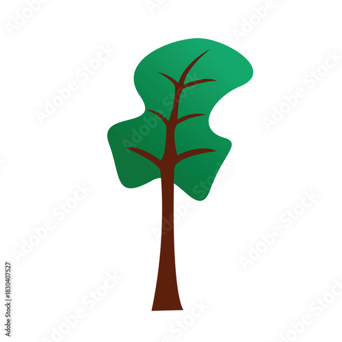 Simple illustration tree vector