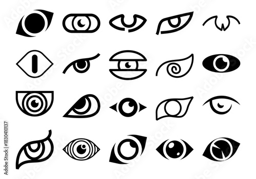 Collection of Eye Symbol Element