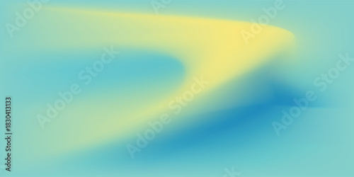 Latar belakang mesh gradien buram abstrak berwarna biru dan kuning dari bendera nasional Ukraina. Templat poster atau spanduk. Ilustrasi vektor EPS8