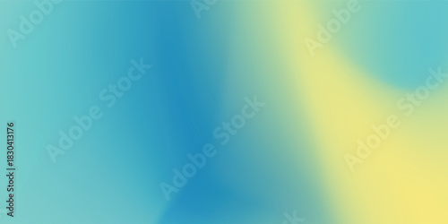 Latar belakang mesh gradien buram abstrak berwarna biru dan kuning dari bendera nasional Ukraina. Templat poster atau spanduk. Ilustrasi vektor EPS8