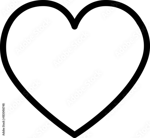Heart Line Vector Icon