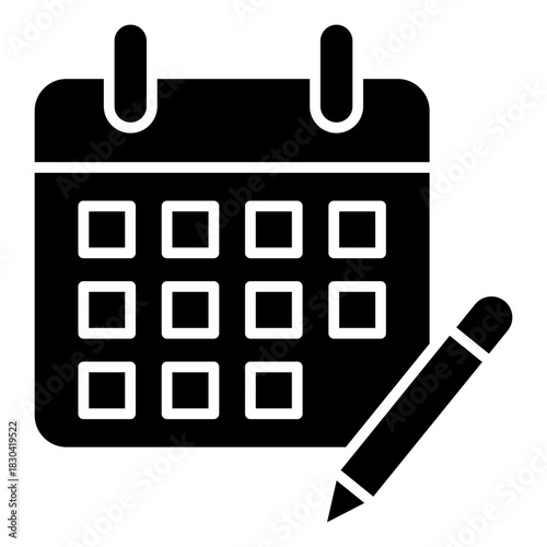 Edit Calendar Glyph Icon