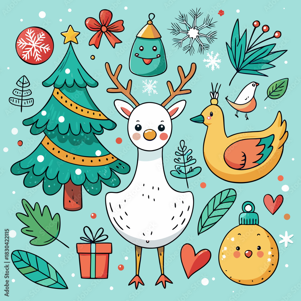 Fototapeta premium christmas seamless pattern