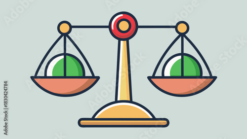 A Balance Scale Icon Representing Risk and Reward in Finance
