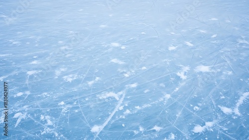 Ice Surface Texture A Close-Up View of the Frozen Water, Perfect for Winter Sports and Activities