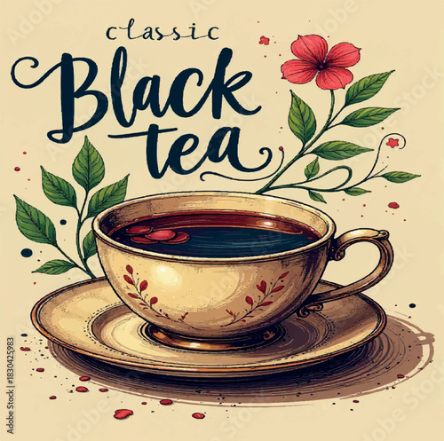 background, fresh, green, drink, beverage, tea, leaf, organic, closeup, summer, isolated, cup, plant, herb, herbal, morning, illustration, vector, realistic, foliage, nature, tree, natural, spring, 